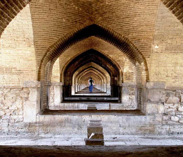 Si o Se Pol bridge - bridge of 33 arches Iran