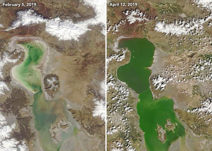 lake urmia - orumiyeh lake - Revival of Lake Urmia map